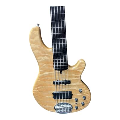 Lakland Skyline 55-02 Deluxe FRETLESS Natural / Lined Ebony *RARE!* IN STOCK image 3