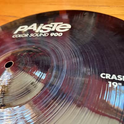 Paiste 19" Color Sound 900 Series Heavy Crash Cymbal 2017 - Present - Black image 8