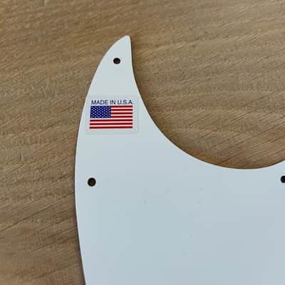 Allparts Jazz Bass Pickguard White (2026 / new) image 3