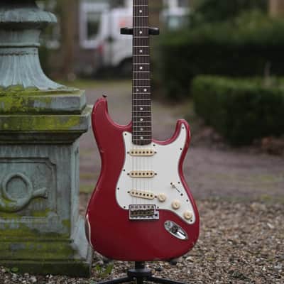 Fender Custom Shop '69 Stratocaster, Relic - Dakota Red over Olympic White image 17