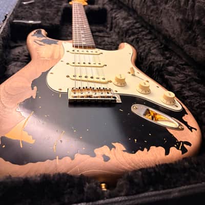 Custom John Mayer BLK1 Fender 60s neck jazzy cat pickups Luthier made 2020 Black image 7
