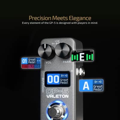 Valeton GP-5 Super Compact Multi-Effects Processor & NAM/IR Loader Pedal(Incl 1PCS Additional TRS Cable By VOLKTONE image 4