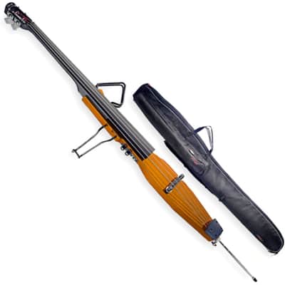 STAGG Electric Double Bass With Gigbag Plus 1/4" Output Jack  EUB Electric Upright Bass image 11