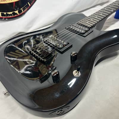 Squier Double Fat Telecaster tele Deluxe 2002 Electric Guitar - Black Metallic image 17