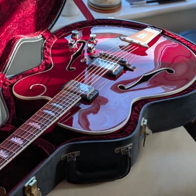 2003 Gibson Custom Historic Art - Tal Farlow, Wine Red - Master Model Label luthier James W Hutchins "HUTCH" image 5