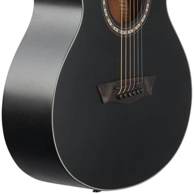 Washburn Apprentice G Mini5 Acoustic Guitar (with Gig Bag), Black Matte image 5