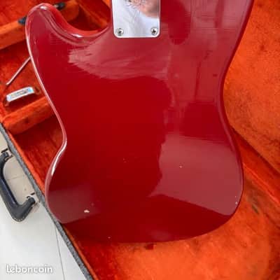 fender mustang 1966 100% original dakota red with original case image 3