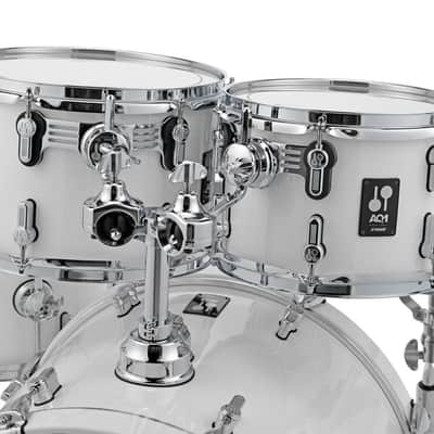 Sonor AQ1 Studio 5 Piece Shell Pack - Piano White w/ 2000 Series Hardware Pack (AQ1-STUDIOWMCPW) image 6