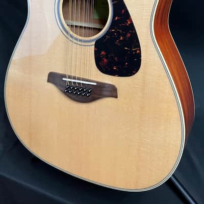 Yamaha FG820-12 12-String Dreadnought Acoustic Guitar Gloss Natural image 4