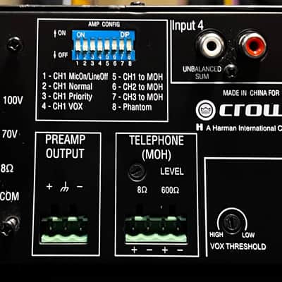 Crown 160MA Commercial Mixing Amplifier 2024 - Black image 2