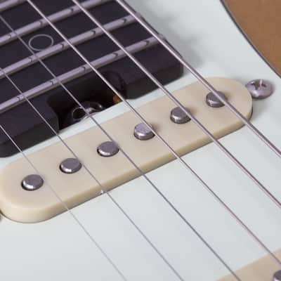 Schecter Nick Johnston Traditional HSS 10th Anniversary LH Atomic Saffron image 12