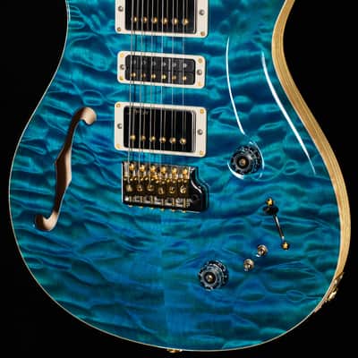 PRS Wood Library Willcutt Exclusive Special Semi-Hollow Quilt Maple Carroll Blue 10 Top (061) image 1