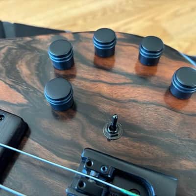Ken Lawrence Chamberbrase II 5 string electric bass guitar LED's image 9