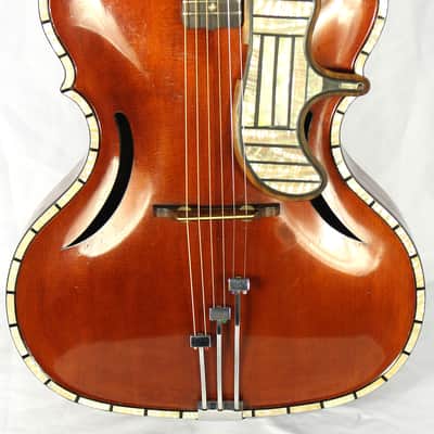 Wilkanowski Airway Arch Top Hollow Body Guitar w/HSC Serial # 2 1930's Sunburst image 1