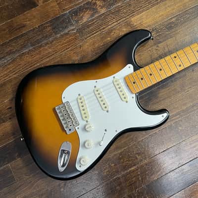 1989 Fender ST-54 Stratocaster 1954 Reissue Electric Guitar Sunburst MIJ 'F' Serial image 1