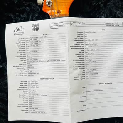 Suhr Custom Shop Modern Honey Amber Burst image 23