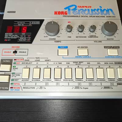 Korg DDM-220 Super Drums Drum Machine 1980s - Black image 9