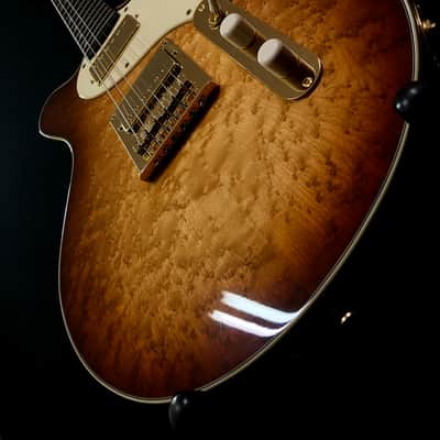Holzknecht Guitars Harlan, Birdseye Maple Top, Boutique, Custom Shop Chambered Double Cut, Benedetto image 8