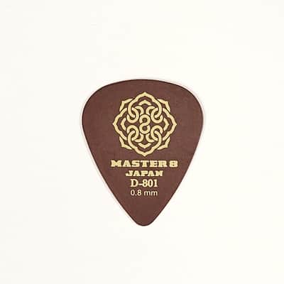 Master 8 Japan D-801 Duracon Standard 351 Guitar Picks Medium 0.8mm 6-Pack image 1