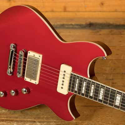 Reverend Sensei H90 - Ebony - Metallic Cherry image 5