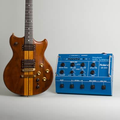Roland  GR-300 Polyphonic Guitar Synthesizer with G-808 Solid Body Electric Guitar (1983), ser. #0831117, original black tolex hard shell case.