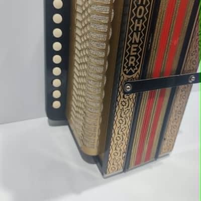 Hohner HA-114 Model 2-Bass Spoon 10-Treble Button 4-Stop "C" Diatonic Accordion image 3