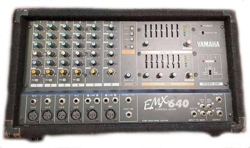 YAMAHA EMX640 パワードミキサー　ヤマハ Yamaha EMX640 6 Channel Powered Mixer Dual Amp | eBay