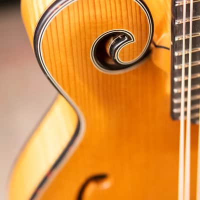 Eastman MD915-BD F-Style Mandolin - Blonde with Hardshell Case image 9