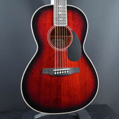 PRS SE P20E Parlor Acoustic Guitar Fire Red Burst #422 image 1