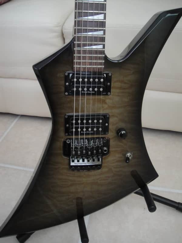 Jackson Kelly Professional MIJ 1990 Trans Black Quilt image 1