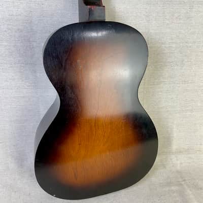 Oahu Hawaiian Guitar 1940s Sunburst Lap Steel Slide Acoustic Square Neck w/ Original Case image 6