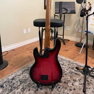 Ernie Ball Music Man StingRay Special 4 H with Ebony Fretboard 2018 - Present - Raspberry Burst image 2