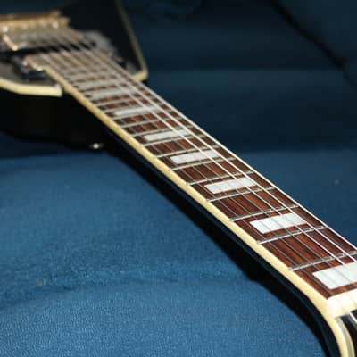 ESP Paul Smith Flying-V (Unique Mini/Traveller Guitar) - See-Through Black image 9