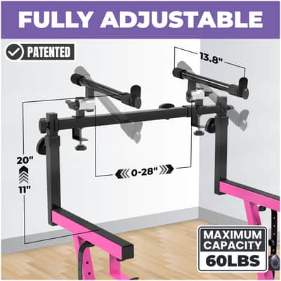 Liquid Stands 2 Tier Keyboard Stand Attachment - Double Stand Extender for Square Tube Z-Style Piano Stands image 2