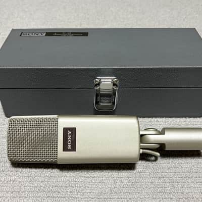 Sony C-48 Condenser Microphone 1990s - Silver w/Case Bild 1
