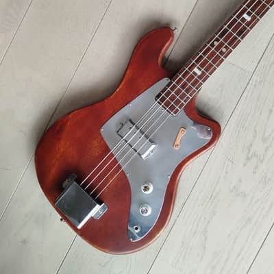 KENT by Teisco Model 534 Basin Street Bass 1965 - Dark Natural, Black image 7
