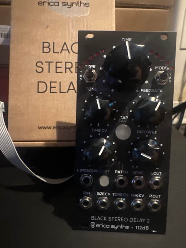 Erica Synths Black Stereo Delay 2 Module 2023 - Present - Black image 1