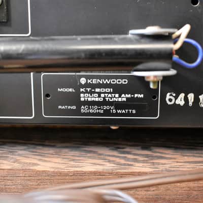 Kenwood KT-2001  vintage tuner Silver/Black Tested Working Free Shipping #160 image 7