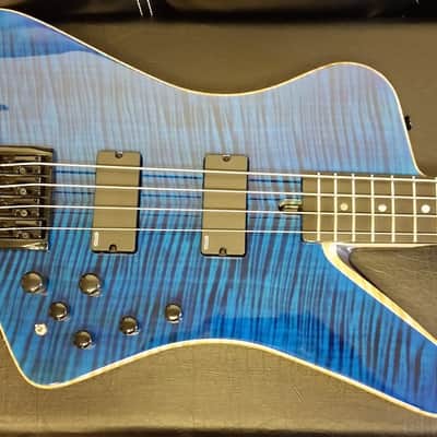 Dean John Entwistle Hybrid 2014 Trans Blue Flame Bass Guitar image 1