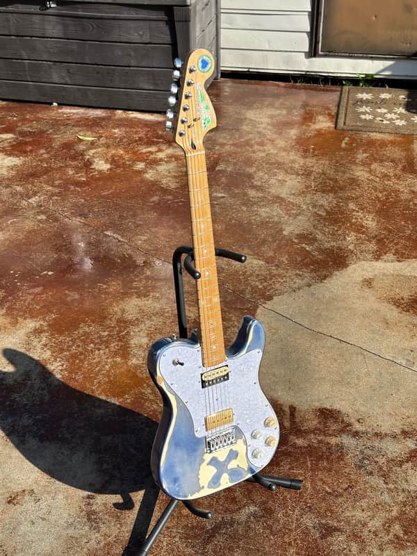 Fender Upgrade Squire Telecaster (relic) 2007 - Metalic Blue image 1