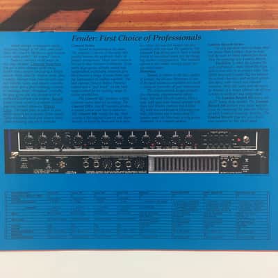 1980s Rivera Era Fender Guitar Amp Amplifiers Collectors Product Catalogue Very Rare Complete Bild 6