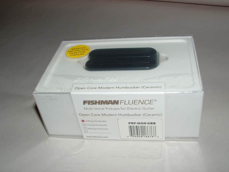 Fishman Fluence PRF-M07-CBB Open Core 7 String Modern Humbucker Ceramic 3 Voices Black / Black Nickel Blades image 1