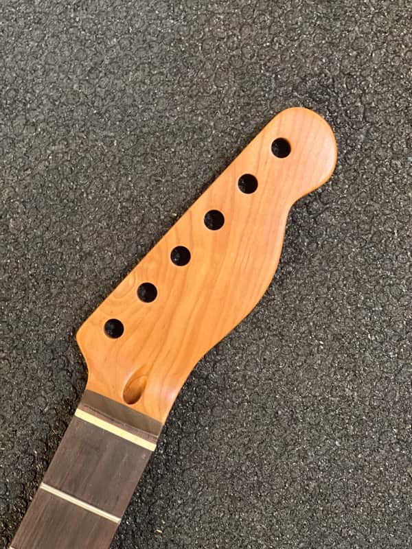 Roasted Maple Guitar neck, fits tele,  9.5 radius Rosewood , Bone nut, Nitro Finish, 22 fret image 1