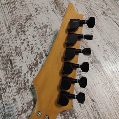 Ibanez RG570 MIJ Japanese Pre Prestige Original Wizard Neck Edge Tremolo Paul Gilbert Dimarzio PAF Pro Bridge Pickup Early 1990s Black Metallic image 13