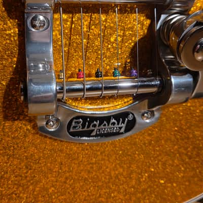 Gretsch 2025 G5230T Electromatic Jet FT Bigsby 2025 Gold Sparkle w/ Matching Gretsch HSC image 8