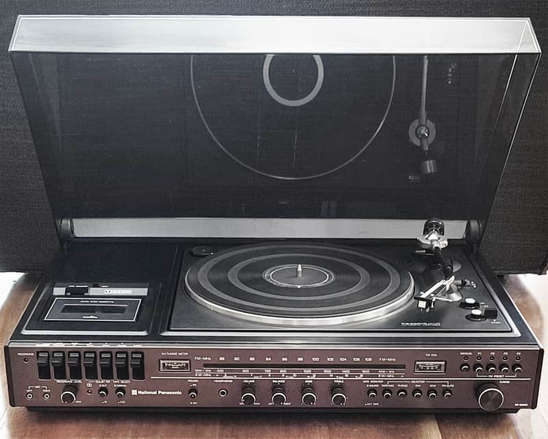 Vintage National SG-3060S 3 in 1 Stereo System+ B&W V201 Bookshelf Speakers image 1