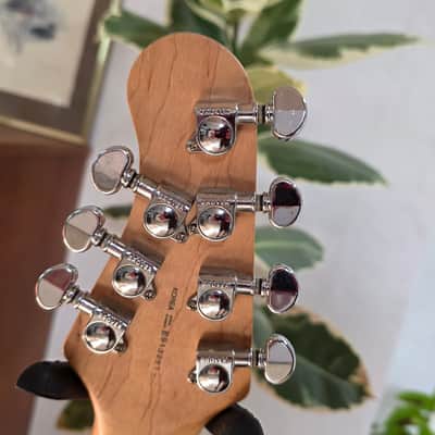 Dean Avalanche Ultra 7 String Silver Sparkle Gold Flake Seven String 24 Fret 25.5" Scale Floyd Rose HH Super Strat Electric Guitar MIK Korea Korean with hard case image 17
