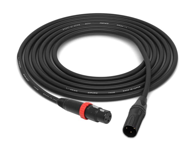 XLR-Female with On-Off Switch to XLR-Male | Canare Quad L-4E6S Balanced Cable with Neutrik Gold | 9 Feet image 1