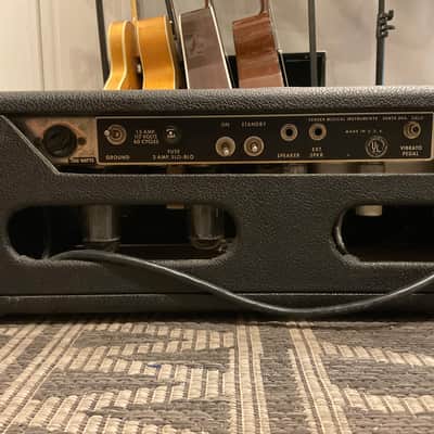 Fender Bandmaster 50-Watt 2-Channel Guitar Amp Head - Silverface image 3