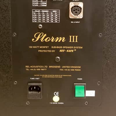 REL Acoustics Storm III 10" Subwoofer System 150watt RMS, 300 Peak w/ Manual & Cables Black image 3